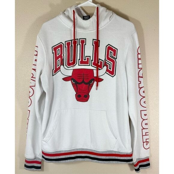 Vintage NBA Chicago Bulls Basketball Hoodie Sweatshirt Kids Small - Picture 1 of 11